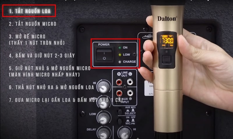 Tắt nguồn loa bluetooth