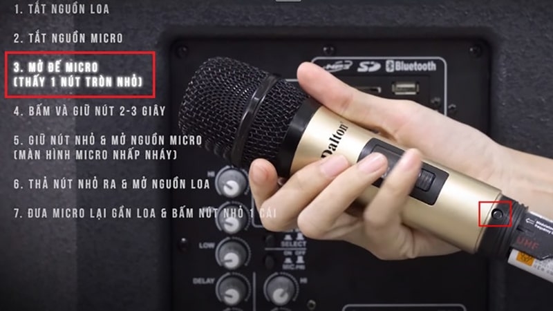 Mở đế micro không dây