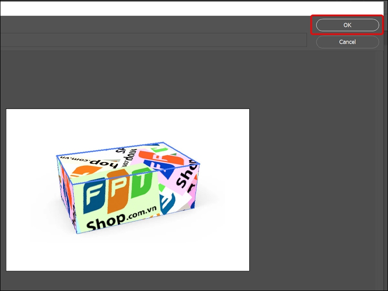 Cách chèn hình ảnh vào hình hộp trong Photoshop