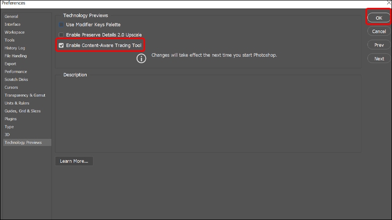 Hướng dẫn sử dụng công cụ Content-Aware Tracing Tool trong Photoshop