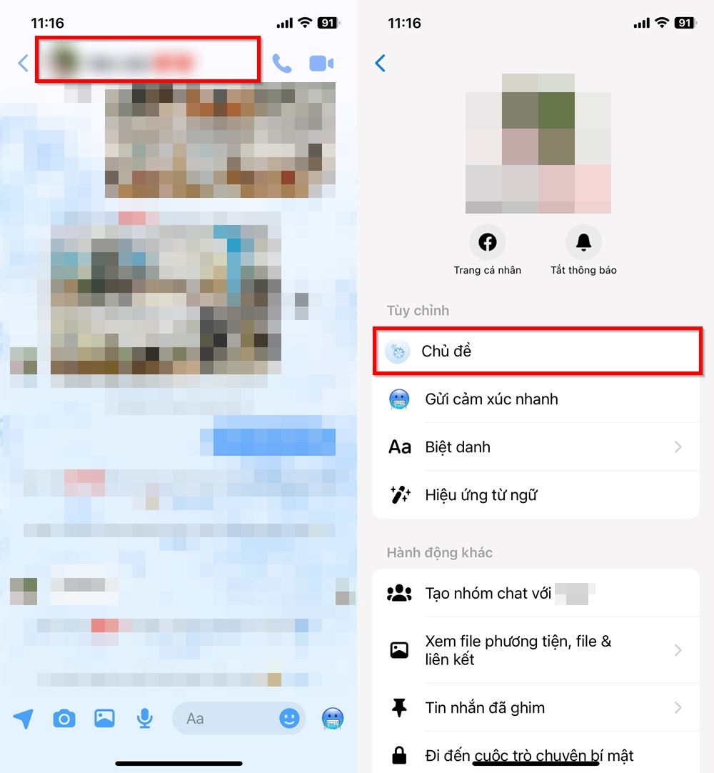 Cách đổi chủ đề năm mới trên Messenger 1