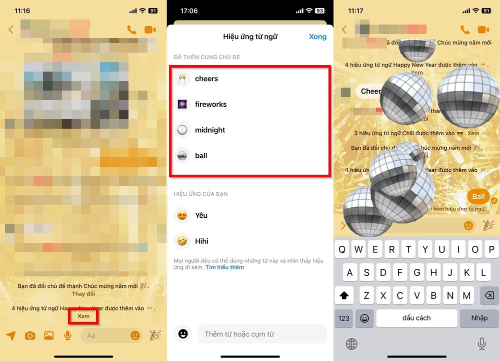 Cách đổi chủ đề năm mới trên Messenger 3