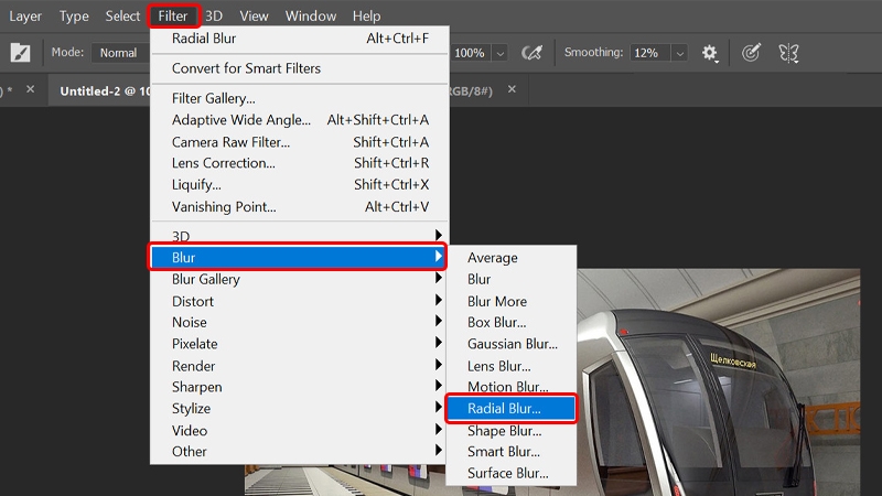 Cách tạo hiệu ứng chuyển động nhòe trong Photoshop