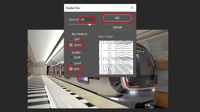 Cách tạo hiệu ứng chuyển động nhòe trong Photoshop