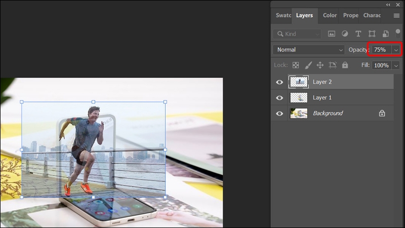 Cách để bạn dễ dàng bước ra từ chiếc điện thoại của mình bằng Photoshop