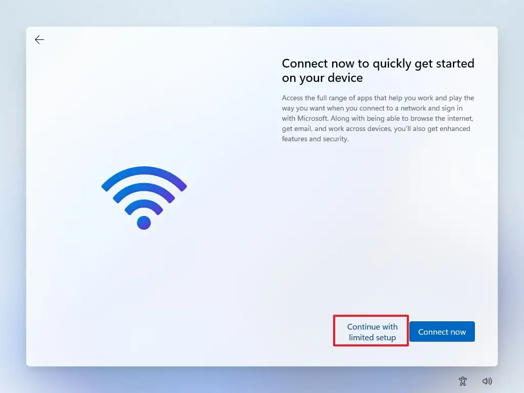 Bỏ qua kết nối Wi-Fi trên Windows 11