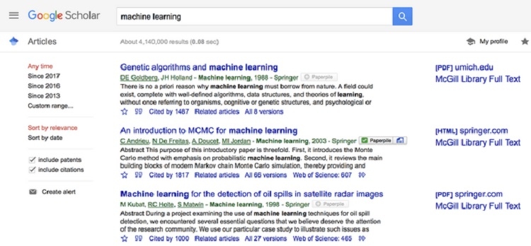 Hướng dẫn sử dụng Google scholar