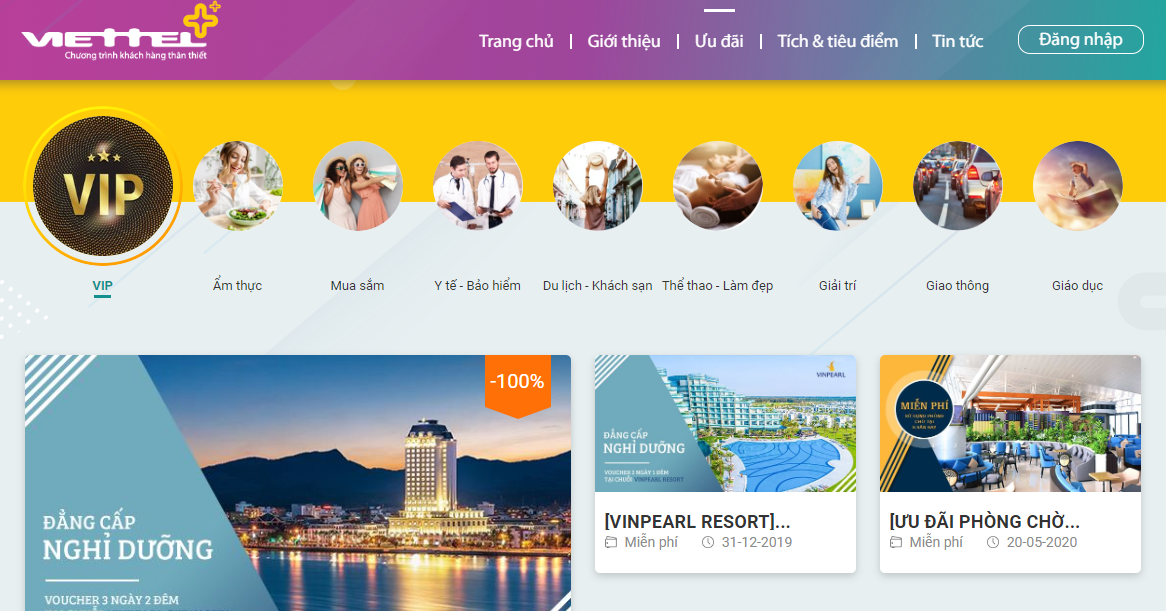 Điểm Viettel++ có thể sử dụng đổi cho nhiều ưu đãi