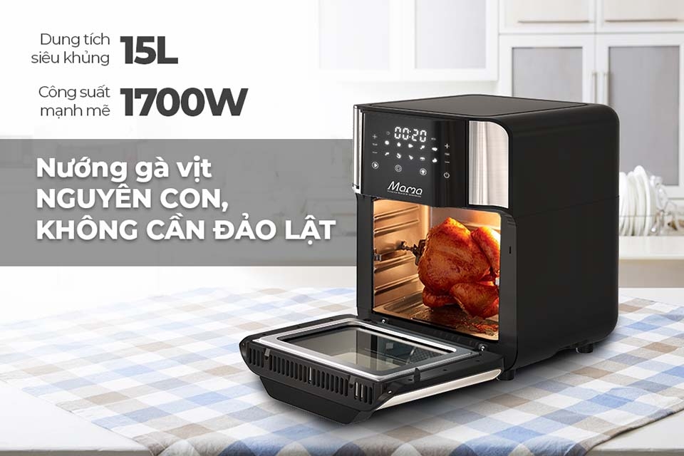 Nồi chiên không dầu Sunhouse Mama 15L SHD4088