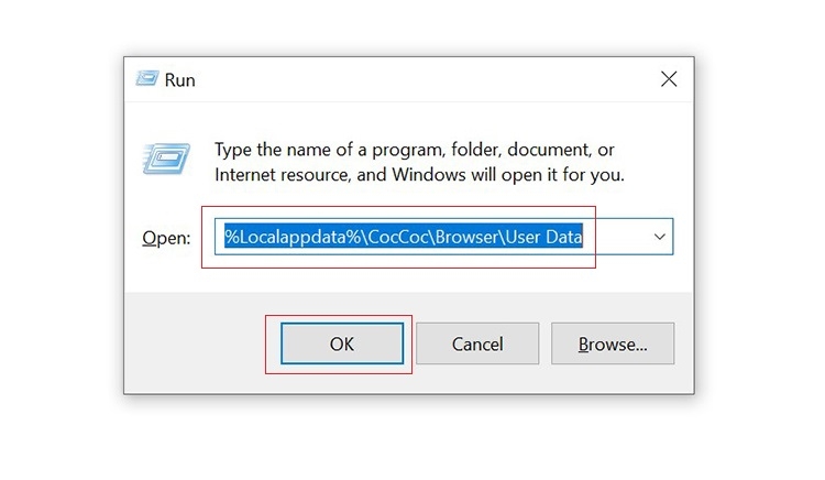 Bước 2 khởi động lại trình duyệt Cốc Cốc