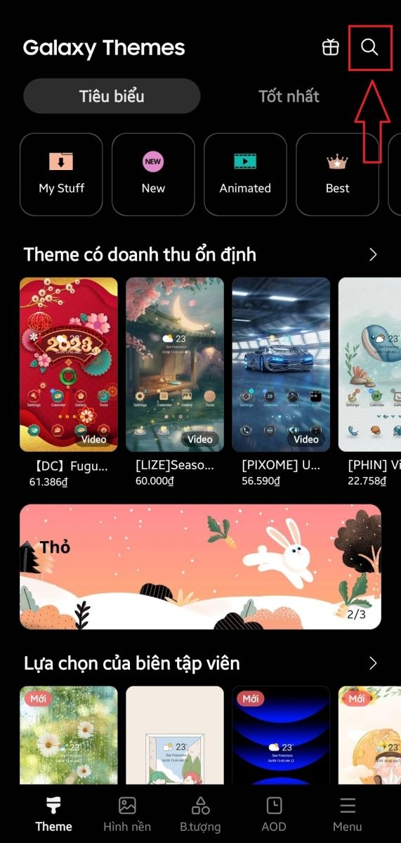 Hướng dẫn cách cài theme, icon tết trên điện thoại cực đơn giản hình 3