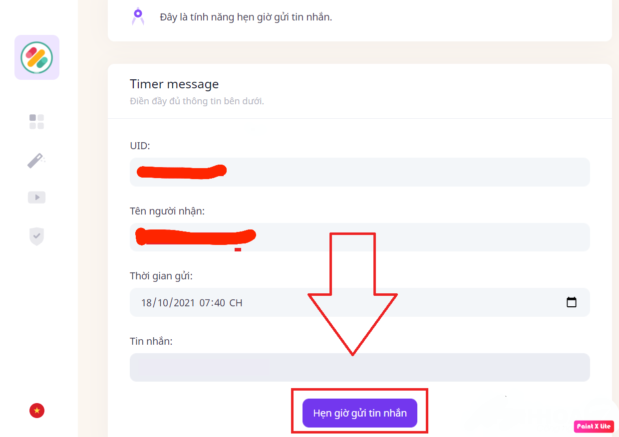 Mẹo hẹn giờ tự động gửi lời chúc Tết 4
