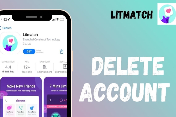 Cách xóa tài khoản Litmatch chỉ trong “một nốt nhạc”