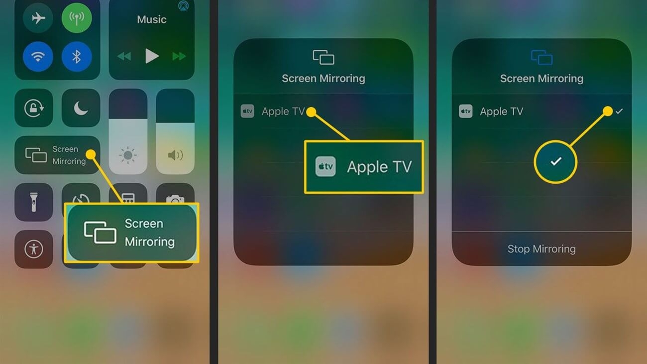 Cách sử dụng phản chiếu màn hình của iPhone