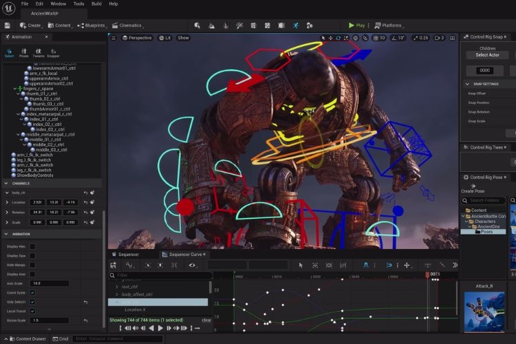 Các tính năng của Unreal Engine