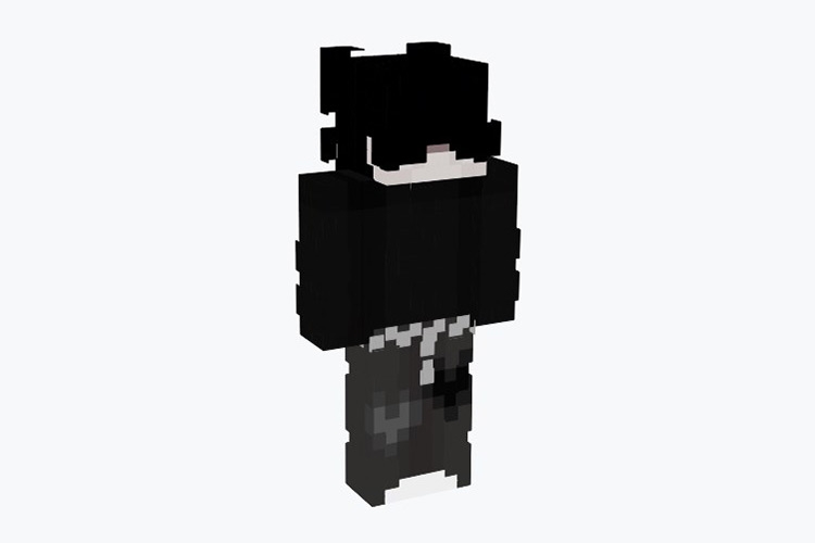 Skin Minecraft nam đen