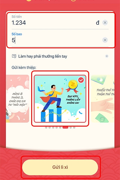 Hướng dẫn cách lì xì online trên Zalo