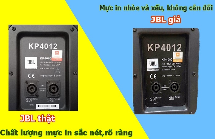 Phân biệt loa JBL thật và giả qua thiết kế bên ngoài