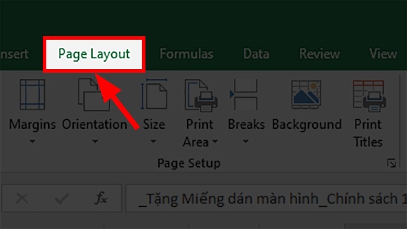 Cách in ngang giấy A4 file Excel (Ảnh 1)
