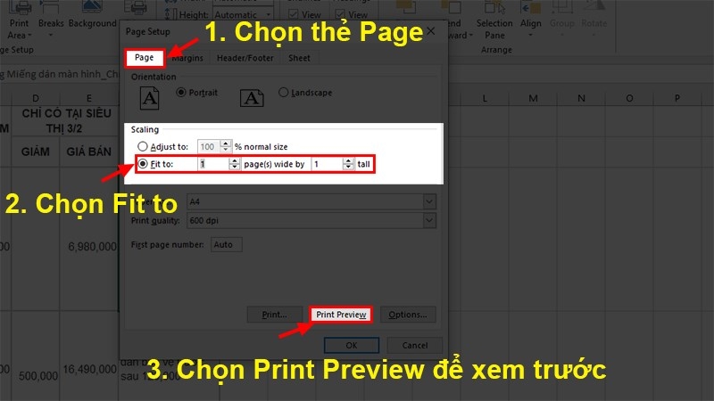Cách in ngang giấy A4 file Excel (Ảnh 12)