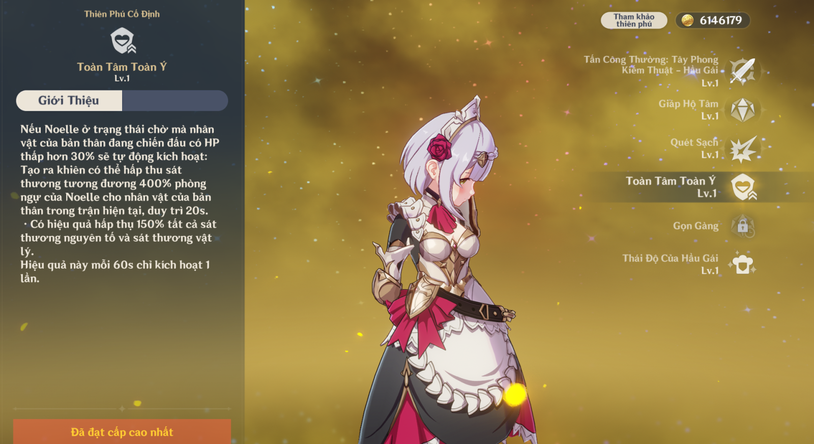 Thiên phú Noelle Genshin Impact