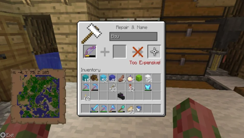 Phù phép Minecraft - Mending