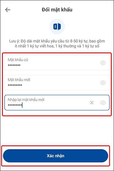 Cách thay đổi mật khẩu ví điện tử VNPAY