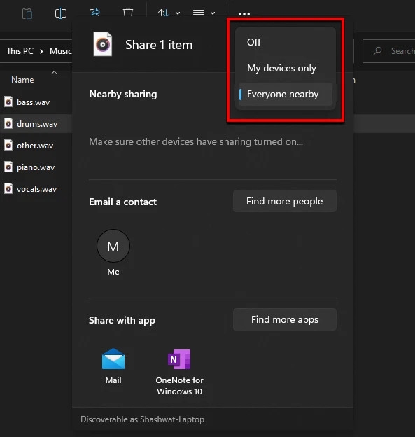 Bí quyết sử dụng Nearby Sharing chia sẻ dữ liệu cực nhanh trên Windows 11 (5)