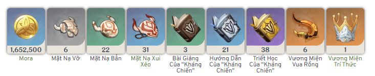 Nâng cấp Thiên Phú Eula Genshin Impact