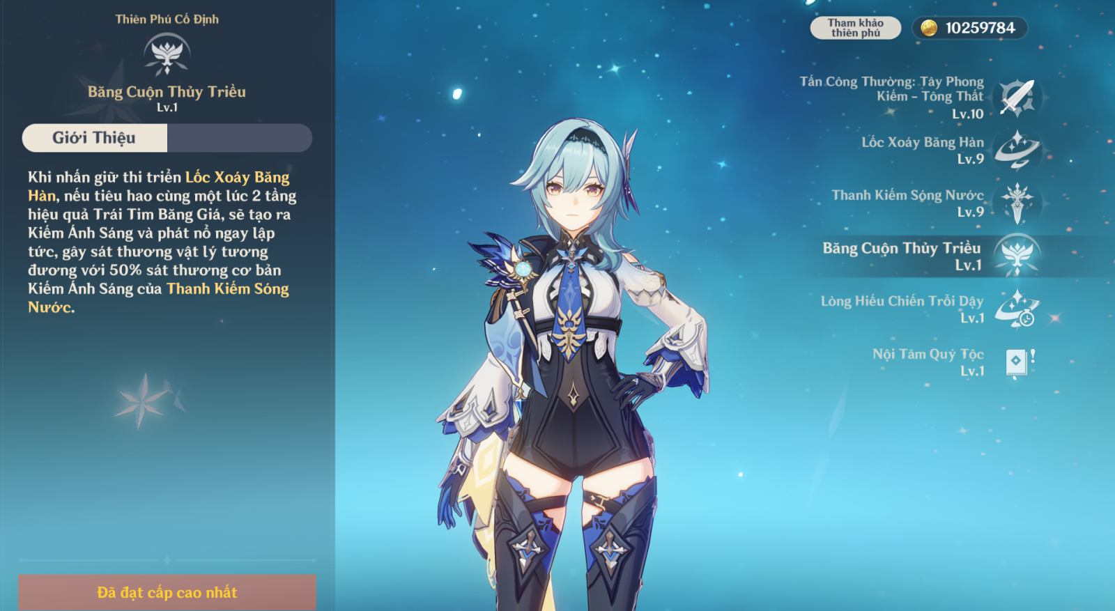 Thiên Phú Eula Genshin Impact