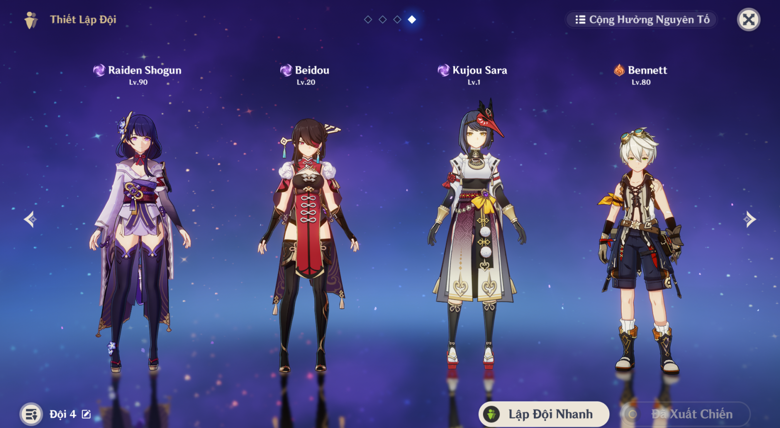 Đội hình Beidou Genshin Impact