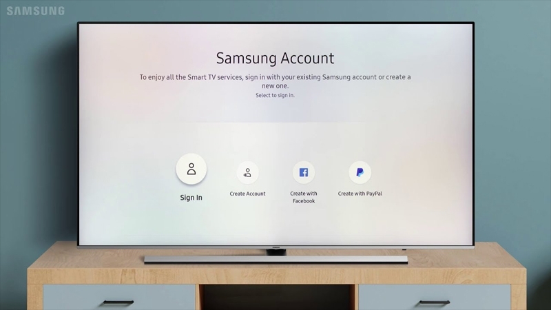 tạo tài khoản Samsung TV