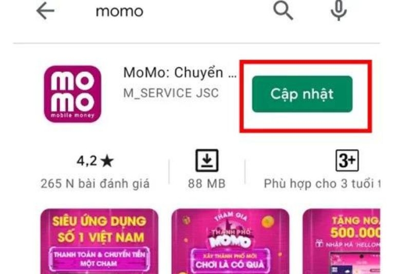 Các lỗi Momo thường gặp (Ảnh 5)