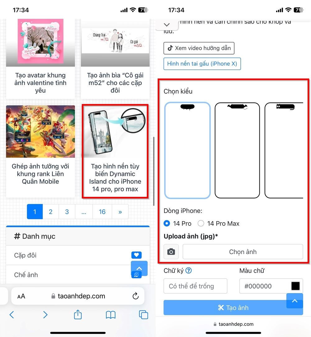 Cách tạo hình nền trang trí Dynamic Island 1