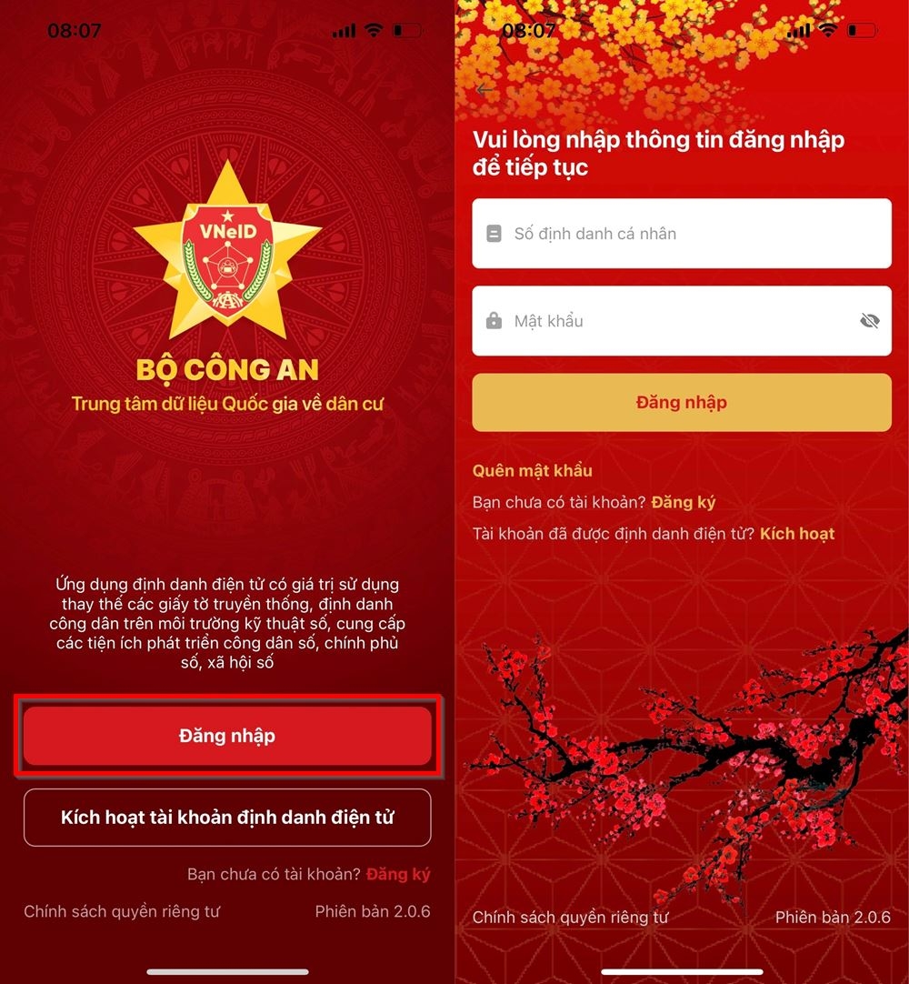 Cách xem lịch sử đăng nhập trên ứng dụng VNeID 1