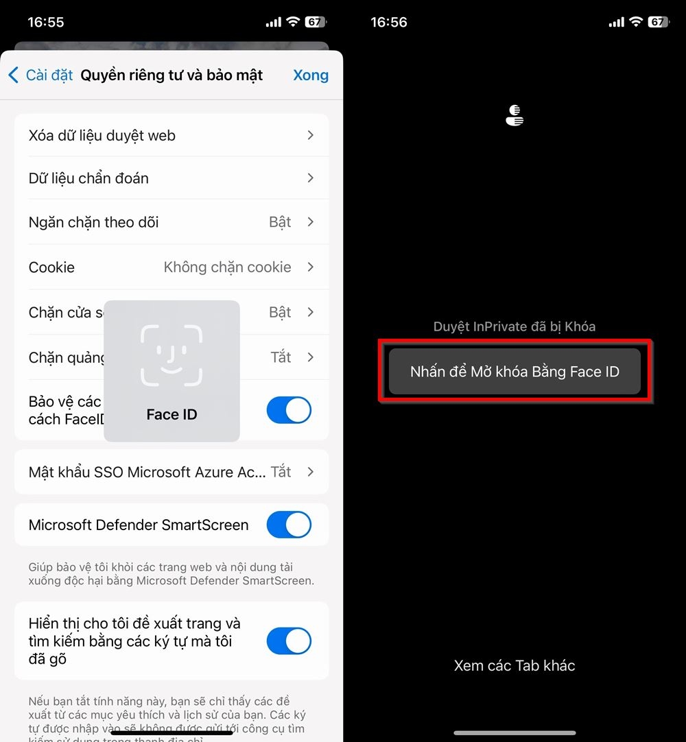 Cách bật bảo vệ tab riêng tư Microsoft Edge trên iPhone 3