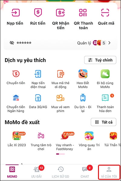 Hướng dẫn kích hoạt tính năng xác thực vân tay trên Momo