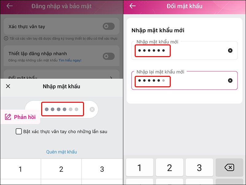Hướng dẫn bạn cách đổi mật khẩu ứng dụng Momo