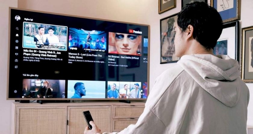 đăng nhập Youtube trên tivi