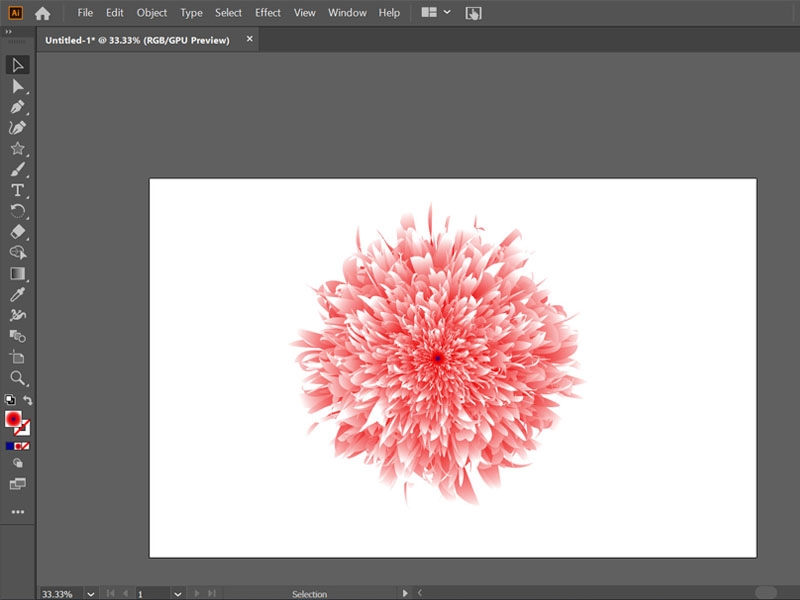 Hướng dẫn tạo bông hoa trong Adobe Illustrator