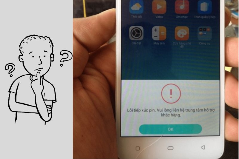 Lỗi tiếp xúc pin trên điện thoại OPPO (Ảnh 1)