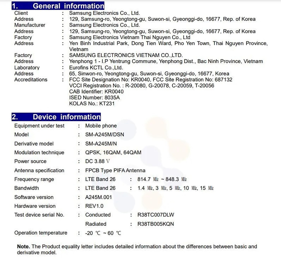 Galaxy A24 đạt chứng nhận FCC (ảnh 1)