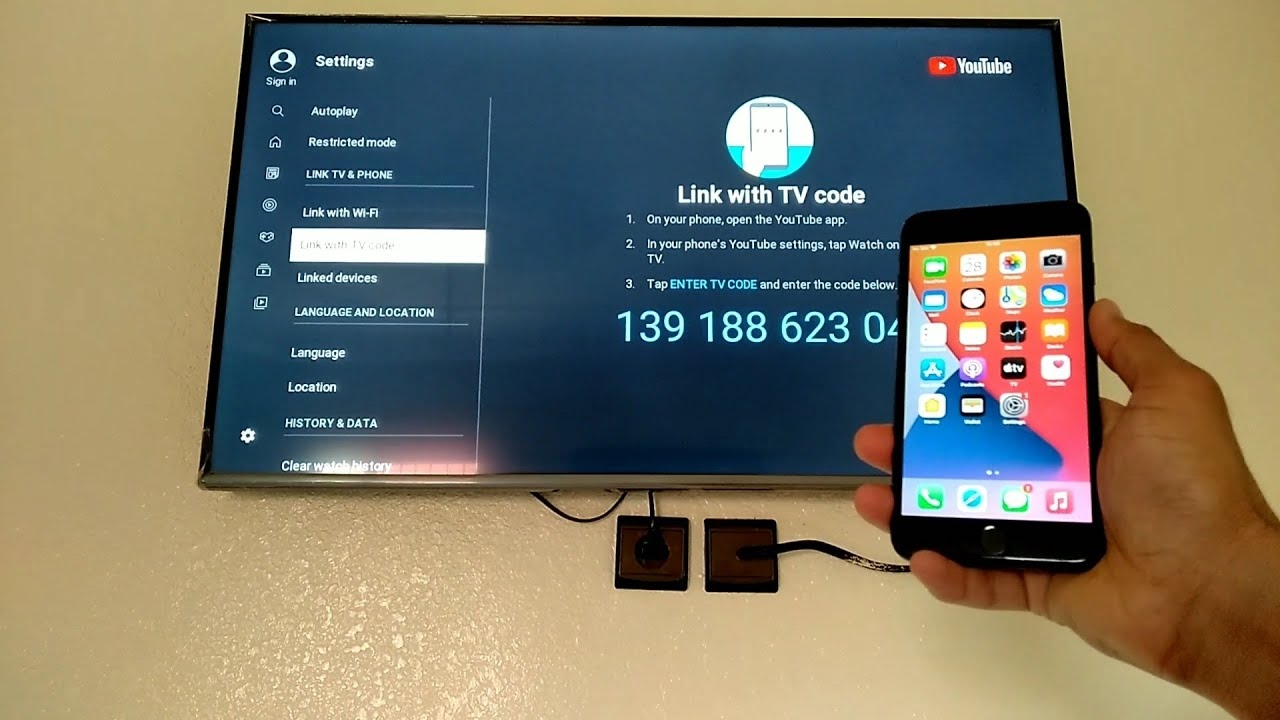 Liên kết bằng mã tivi