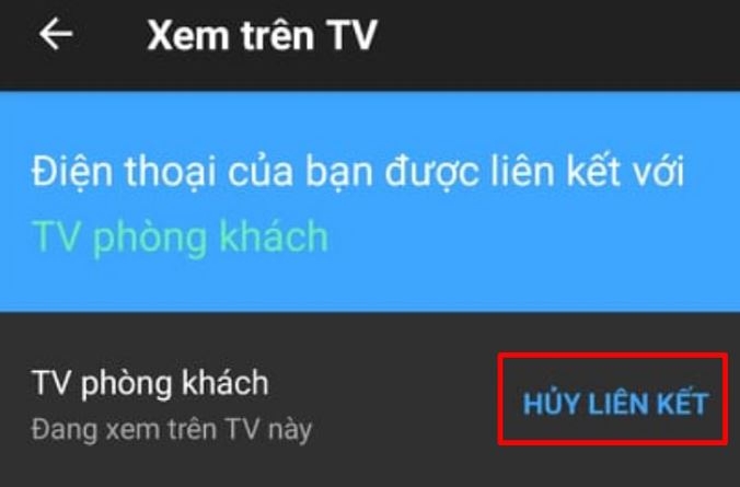 Liên kết bằng mã tivi