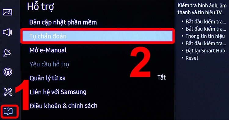 lỗi tìm kiếm bằng giọng nói tivi samsung 5