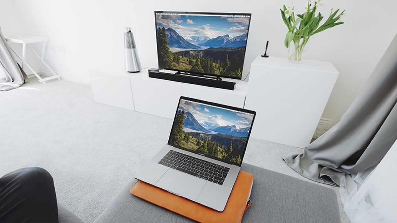 cách chiếu màn hình máy tính lên tivi