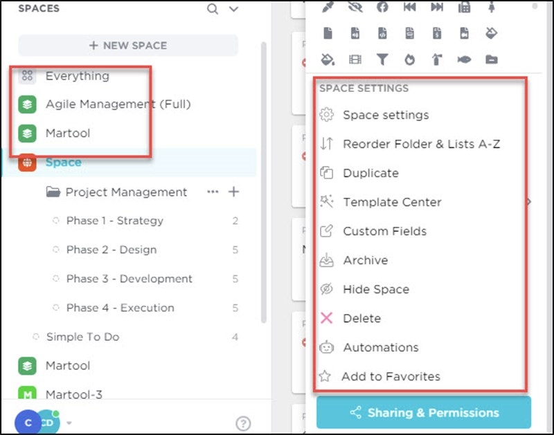 Cho phép quản lý workspace trên Clickup