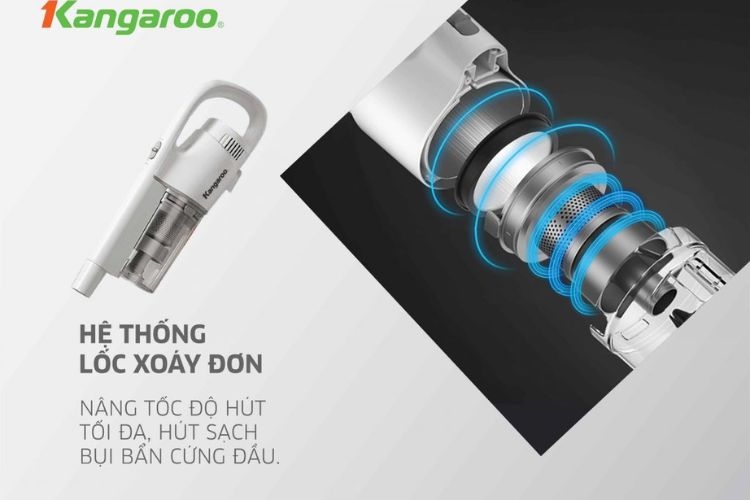 3. Máy hút bụi cầm tay Kangaroo KG RB02