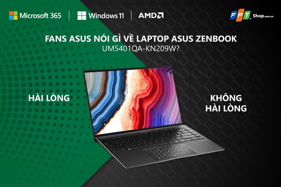 Các fans của Asus nói gì về Asus ZenBook UM5401QA-KN209W