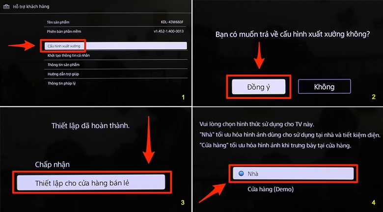 Thiết lập cho cửa hàng bán lẻ